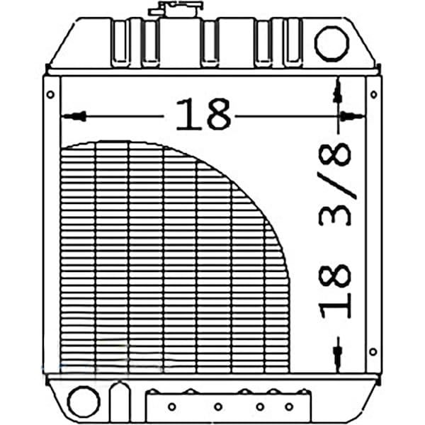 Aftermarket Radiator Fits Ford New Holland Skid Steer Loader L465 L565 LS140 L 86563887 - main